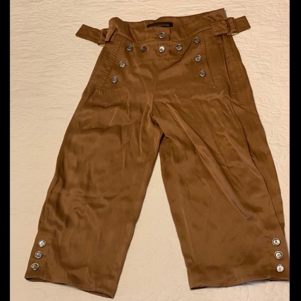 Louis Vuitton 3/4 trouser pants brown size 36